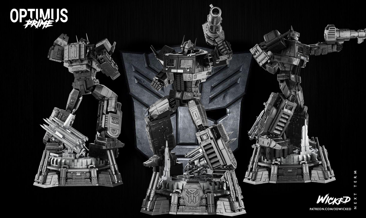 Optimus Collectible Resin Fan Art Pro Painted 18" Tall - MTO