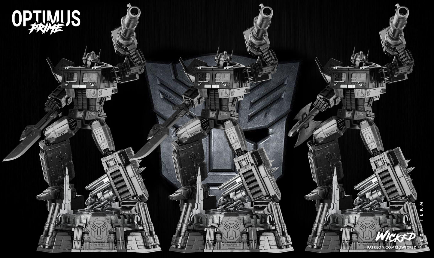 Optimus Collectible Resin Fan Art Pro Painted 18" Tall - MTO