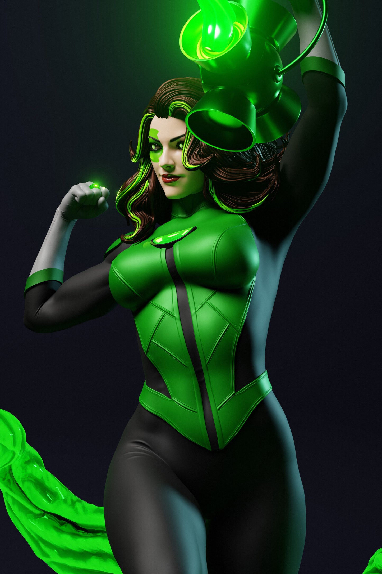 Jessica Cruz Green Lantern Resin Fan Art (Design by Abe3D)