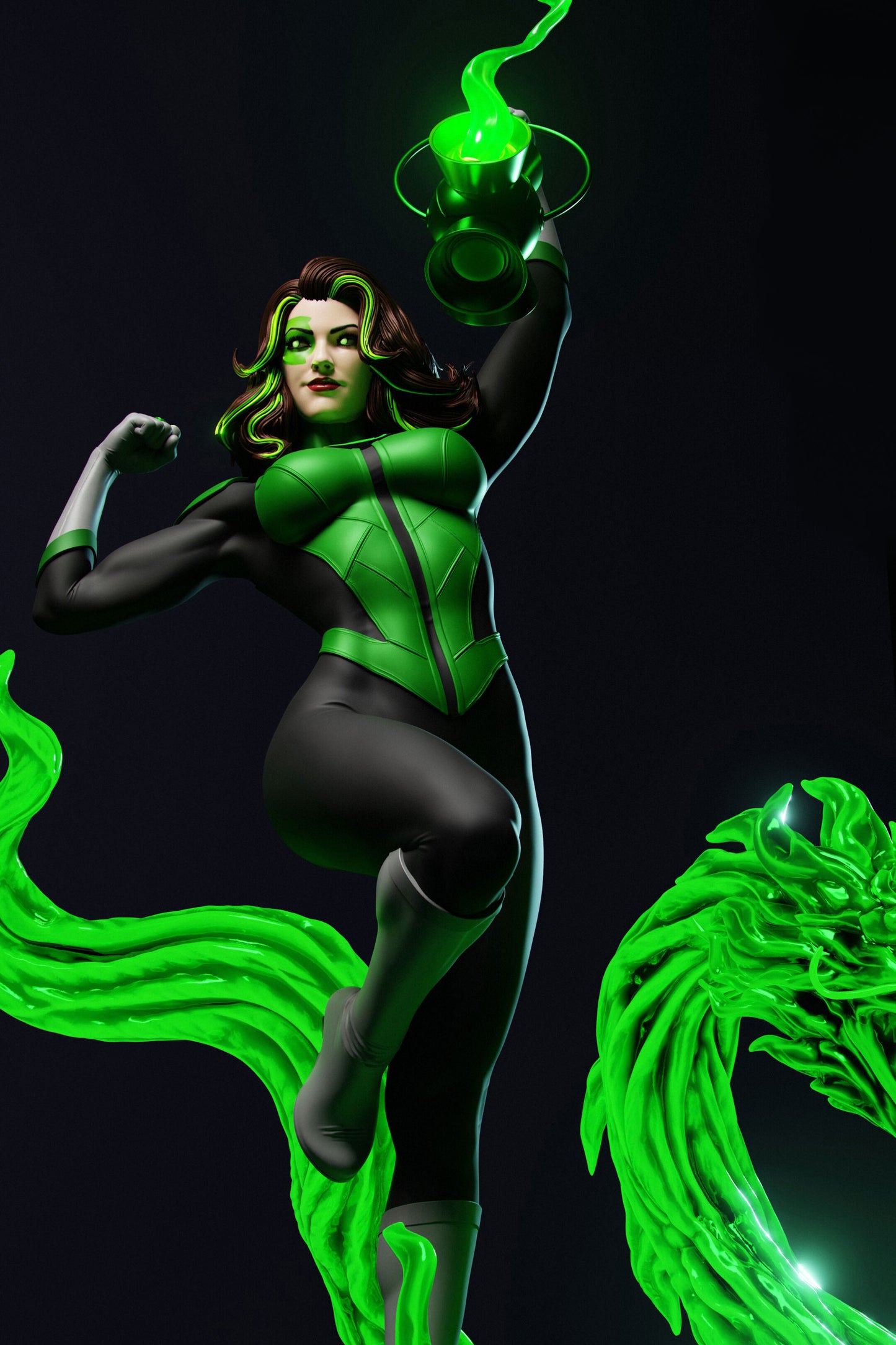 Jessica Cruz Green Lantern Resin Fan Art (Design by Abe3D)