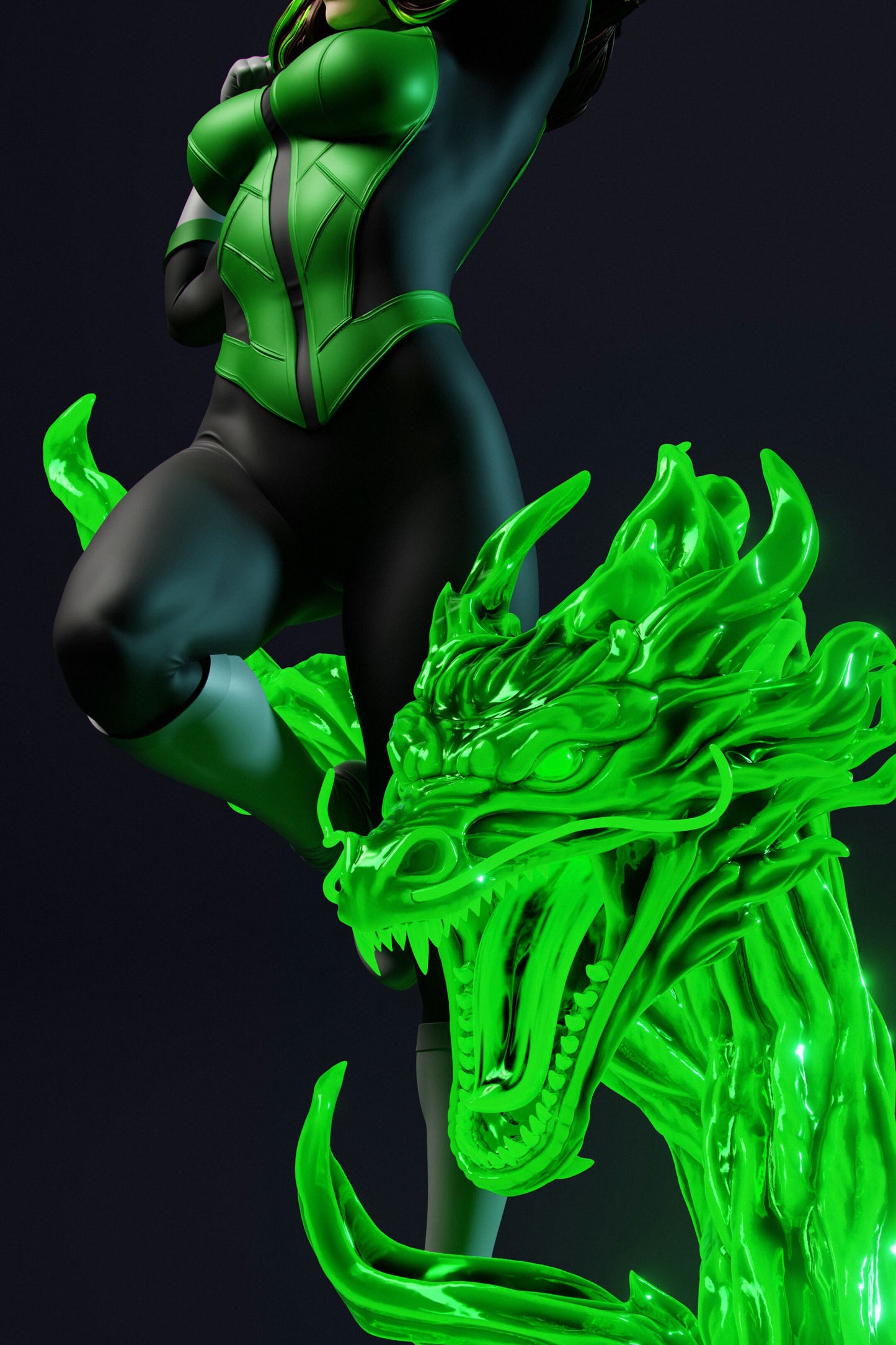 Jessica Cruz Green Lantern Resin Fan Art (Design by Abe3D)