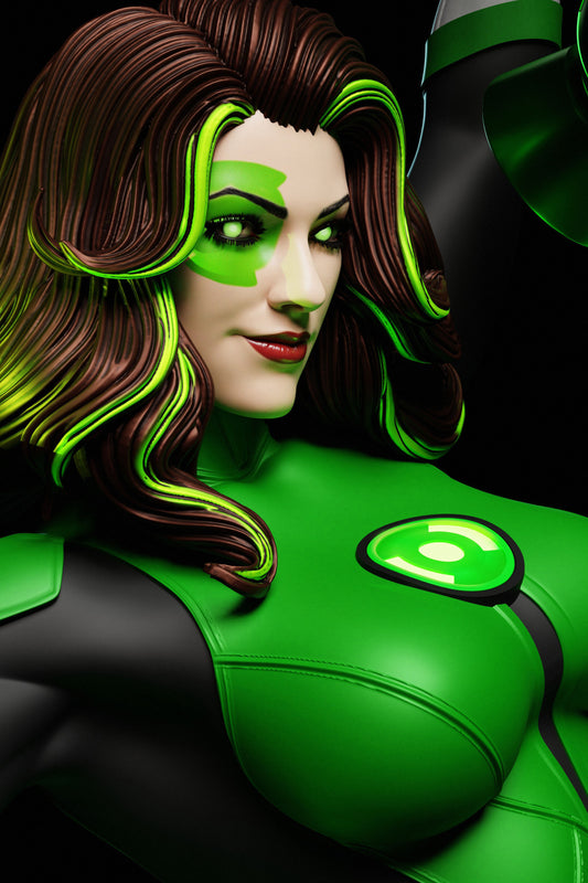 Jessica Cruz Green Lantern Resin Fan Art (Design by Abe3D)