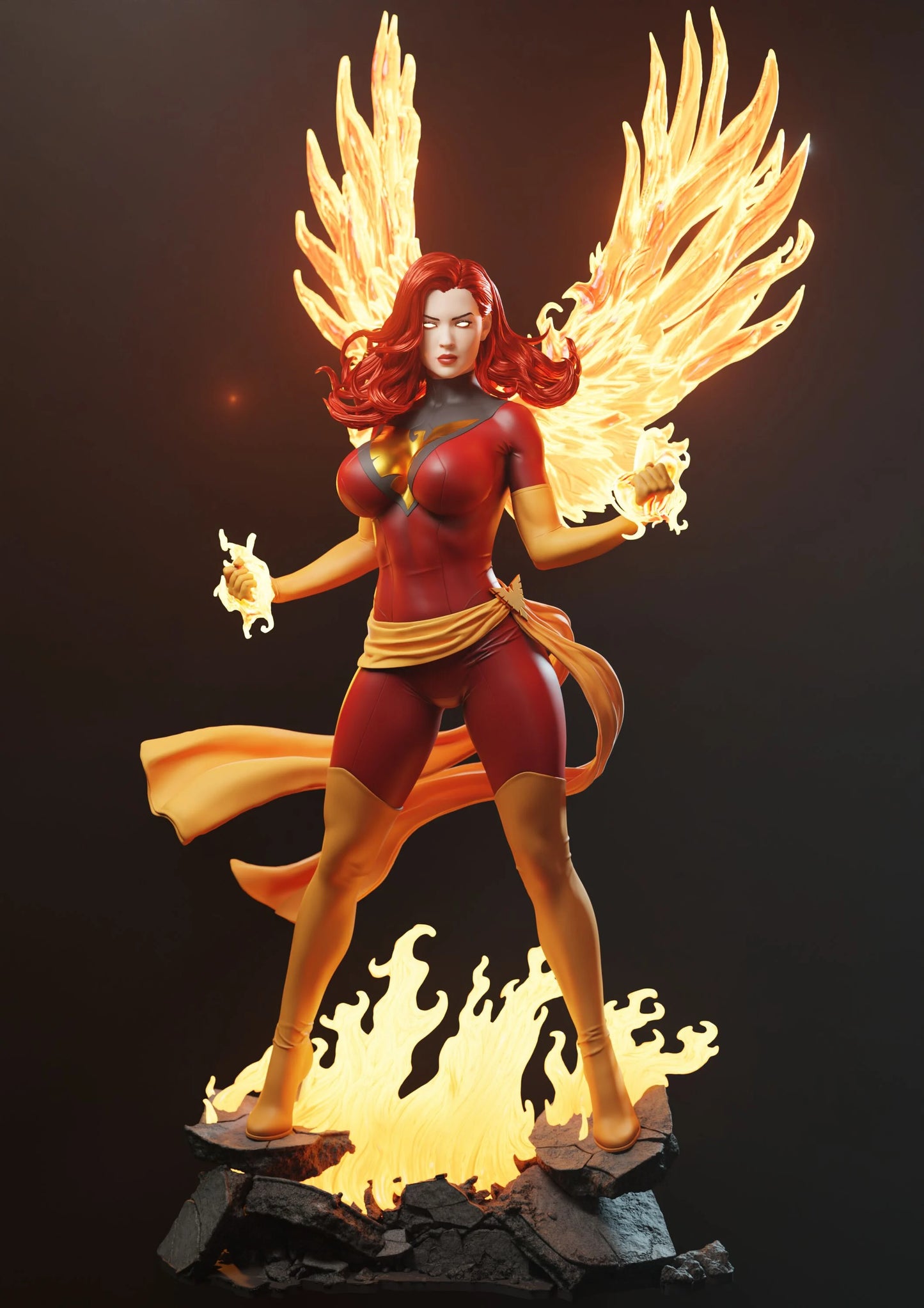 Dark Pheonix Resin Fan Art - MTO (Design by Abe3D)