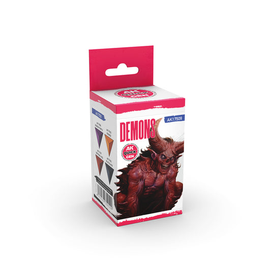 AK Quick Gen Acrylic Contrast Paint Set - Demons