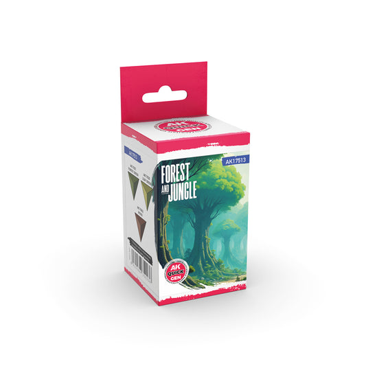 AK Quick Gen Acrylic Contrast Paint Set - Forest and Jungle