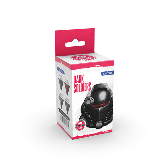 AK Quick Gen Acrylic Contrast Paint Set - Dark Soldiers