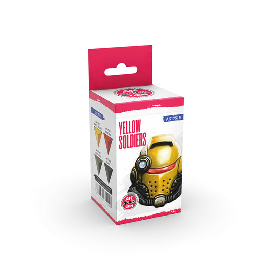 AK Quick Gen Acrylic Contrast Paint Set - Yellow Soldiers
