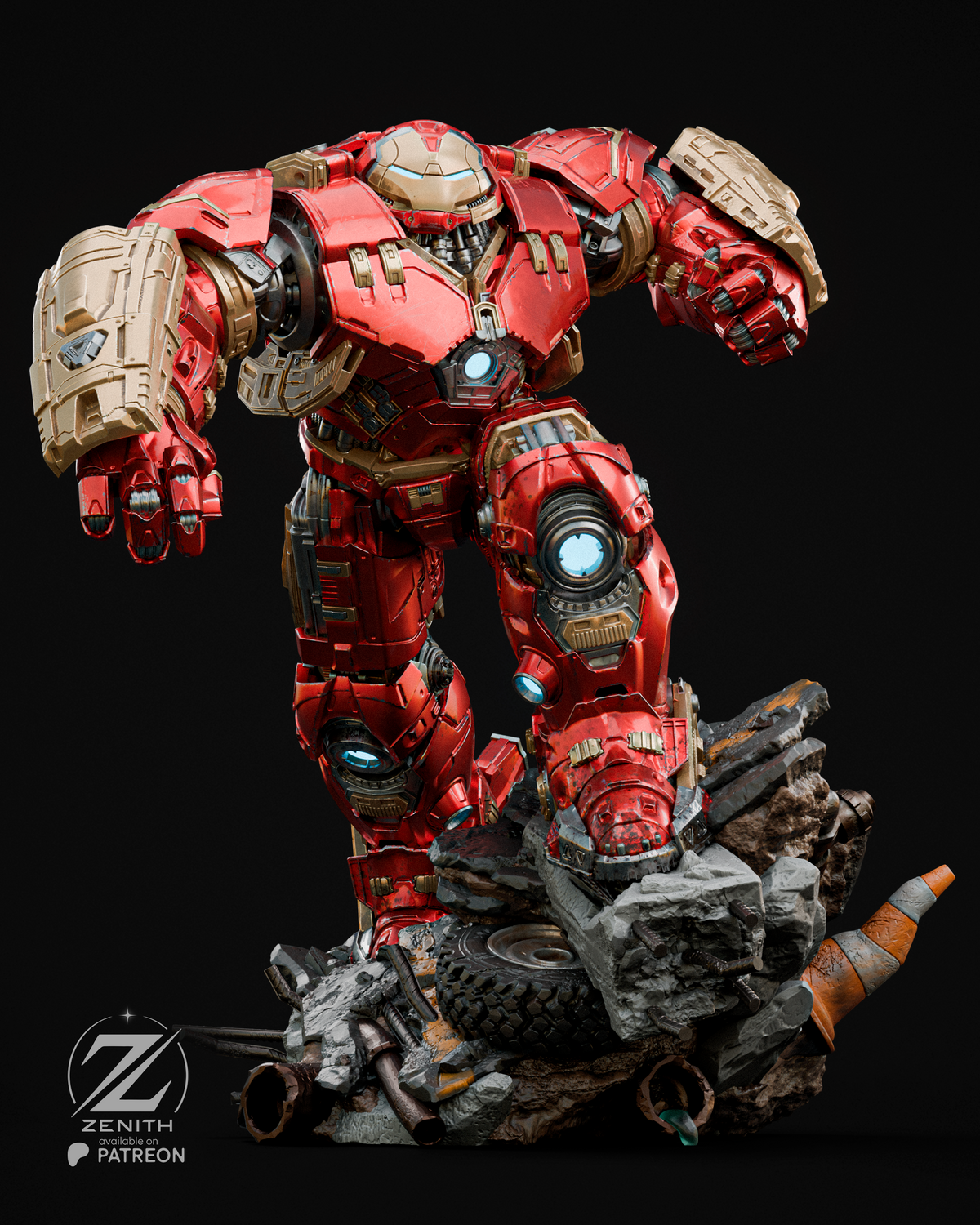 Hulkbuster Resin Art (Design by Zenith)