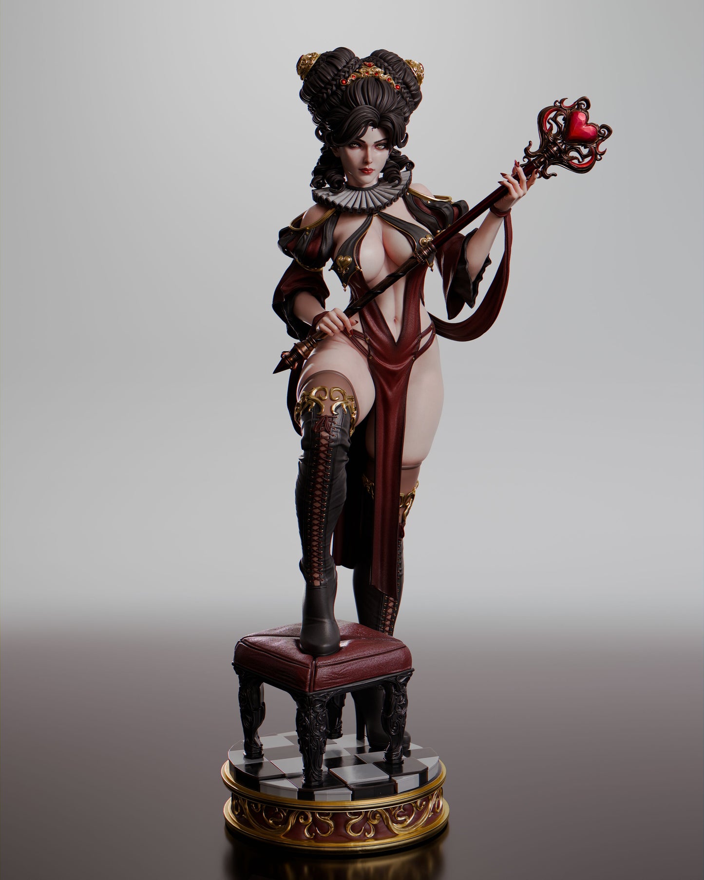 Queen of Hearts Resin Fan Art (Design by Abe3D)