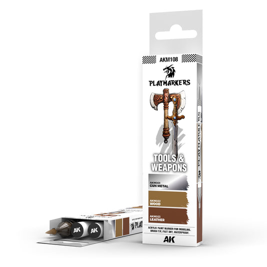AK Playmarkers Tools Set - Acrylic Brush Marker