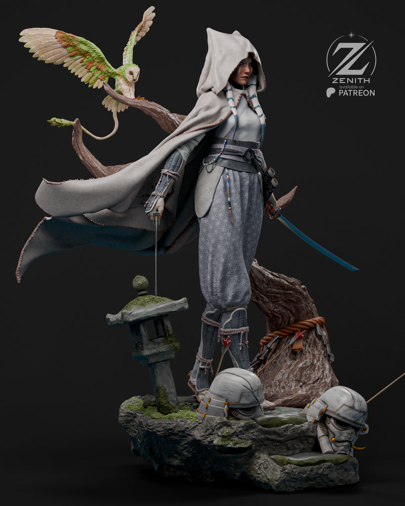 Ahsoka Resin Fan Art MTO (Design by Zenith)