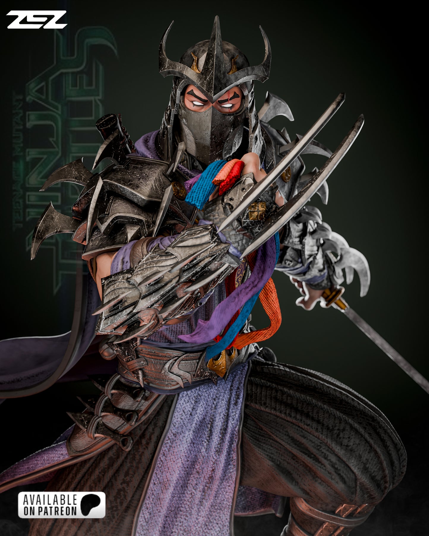 Shredder Resin Fan Art - MTO (ZEZ)