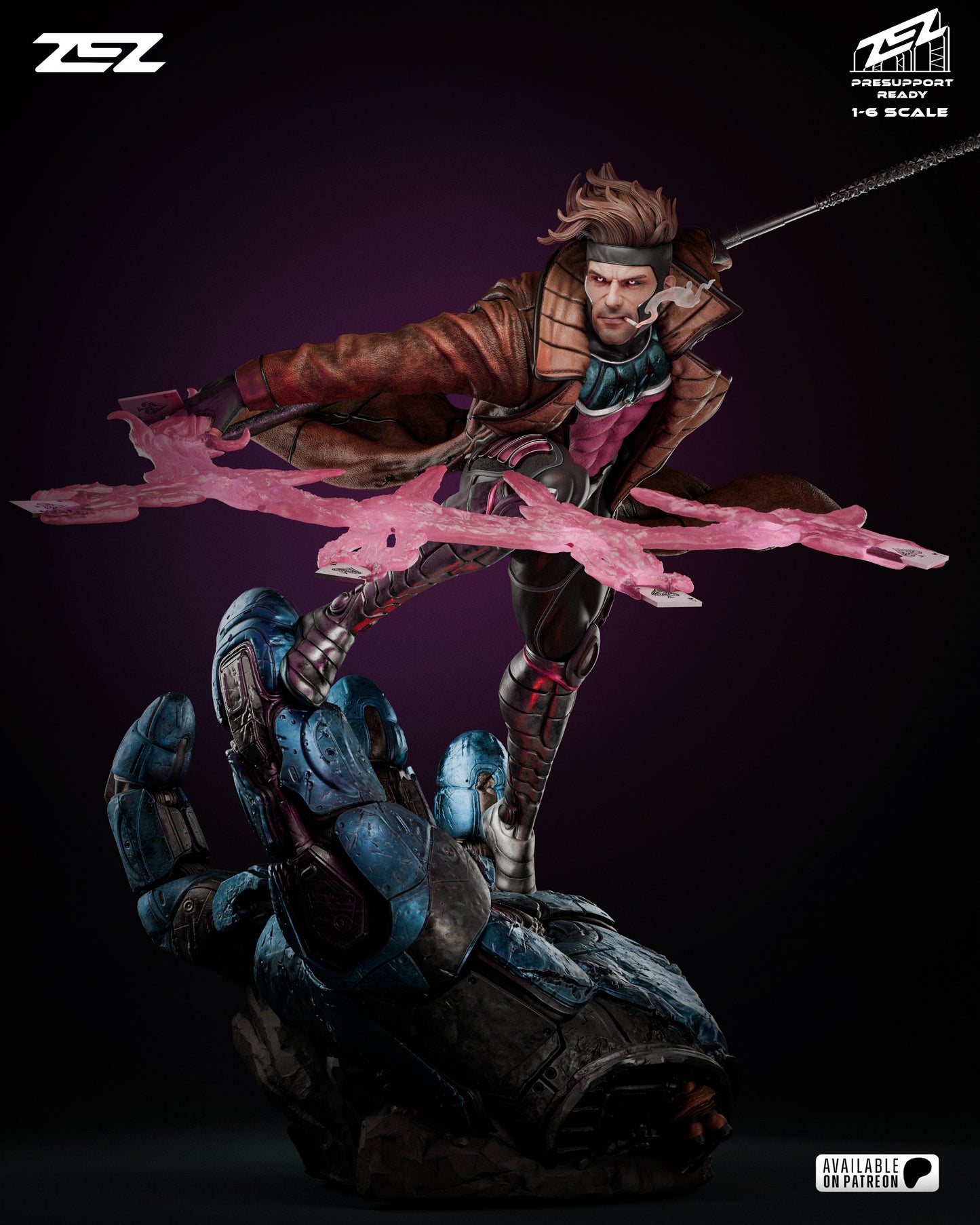 Gambit Resin Sculpture Fan Art - MTO (ZEZ)