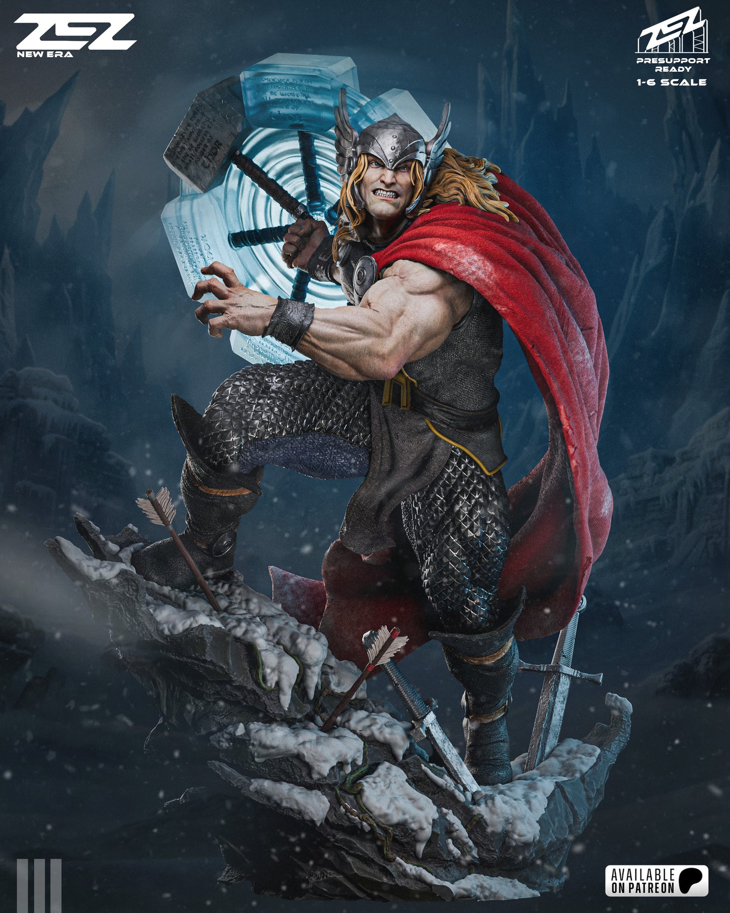 Thor Resin Art (Design by ZEZ Studios)