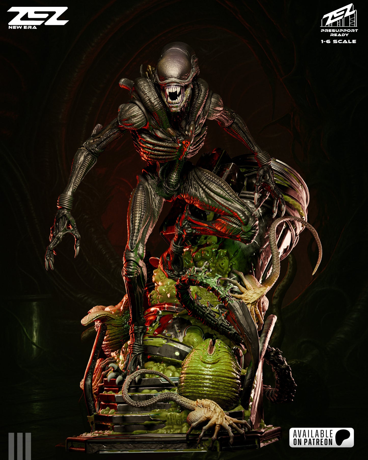 Deadly Alien Resin Fan Art - MTO (ZEZ)