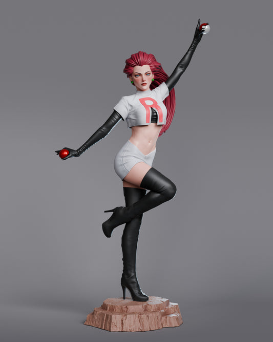 Team Rocket Jessie from Pokemon Resin Fan Art - MTO (Design by Abe3D)