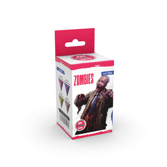 AK Quick Gen Acrylic Contrast Paint Set - Zombies