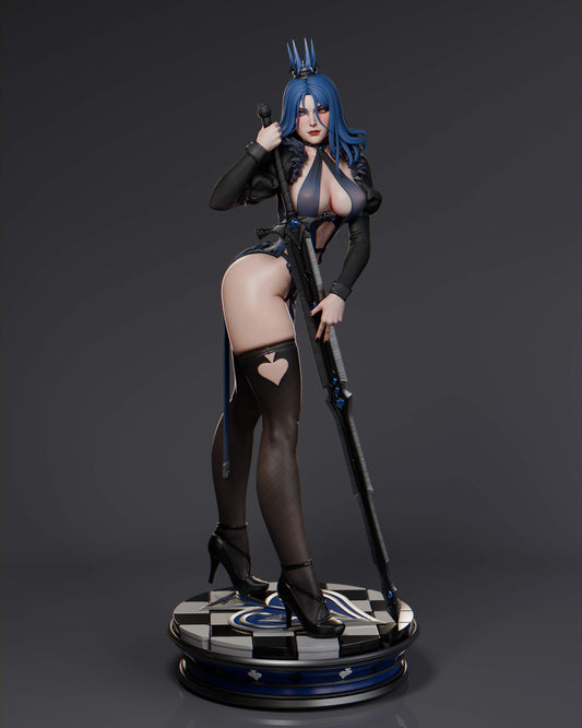 Queen of Spades Resin Art (Design by Abe3D)