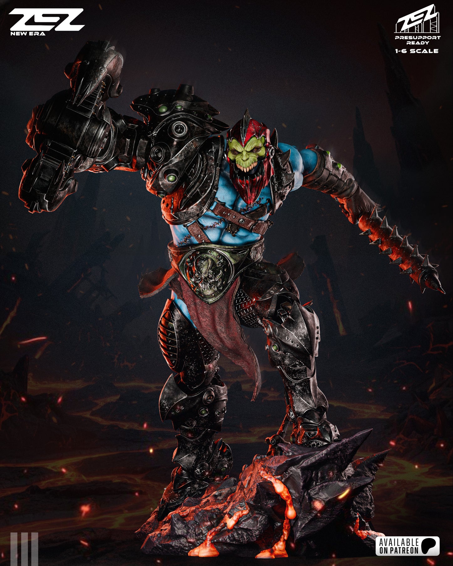 Trapjaw Resin Art (Design by ZEZ Studios)