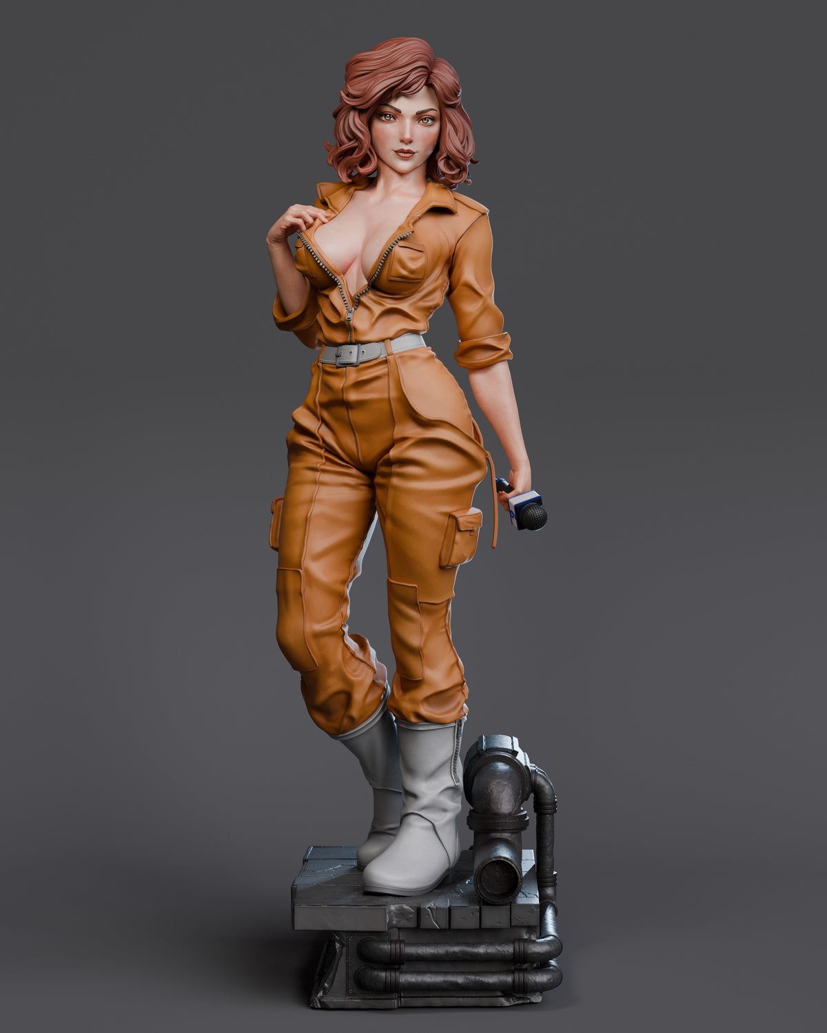 April O'Neil Resin Art (Design by Abe3D)