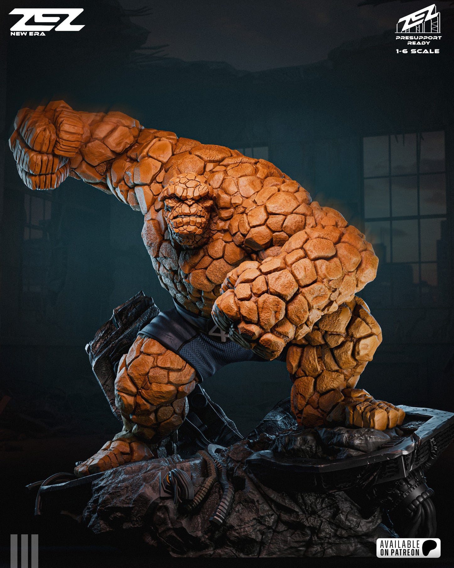 The Thing Resin Art (Design by ZEZ Studios)