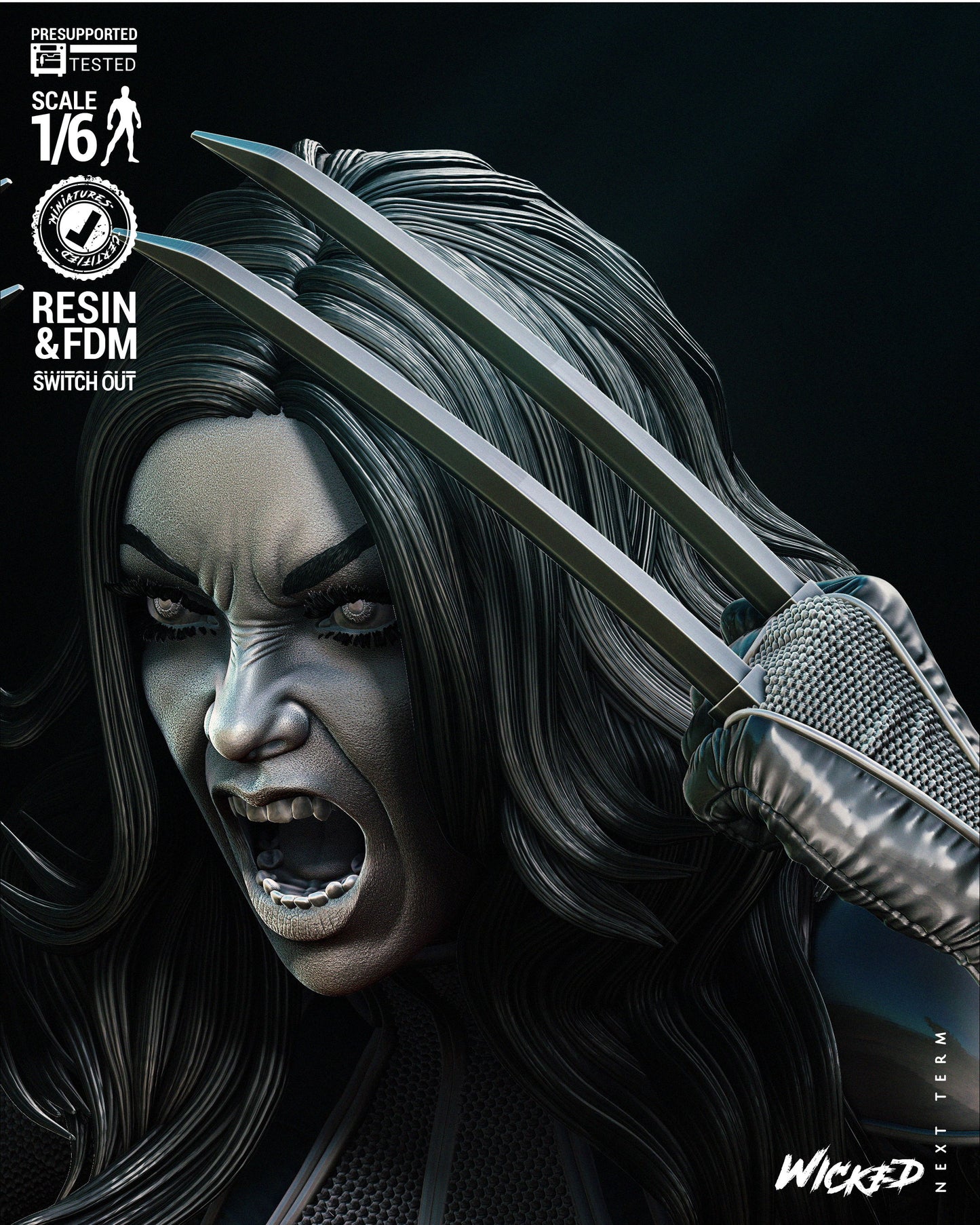 X-23 Collectible Resin Fan Art - MTO