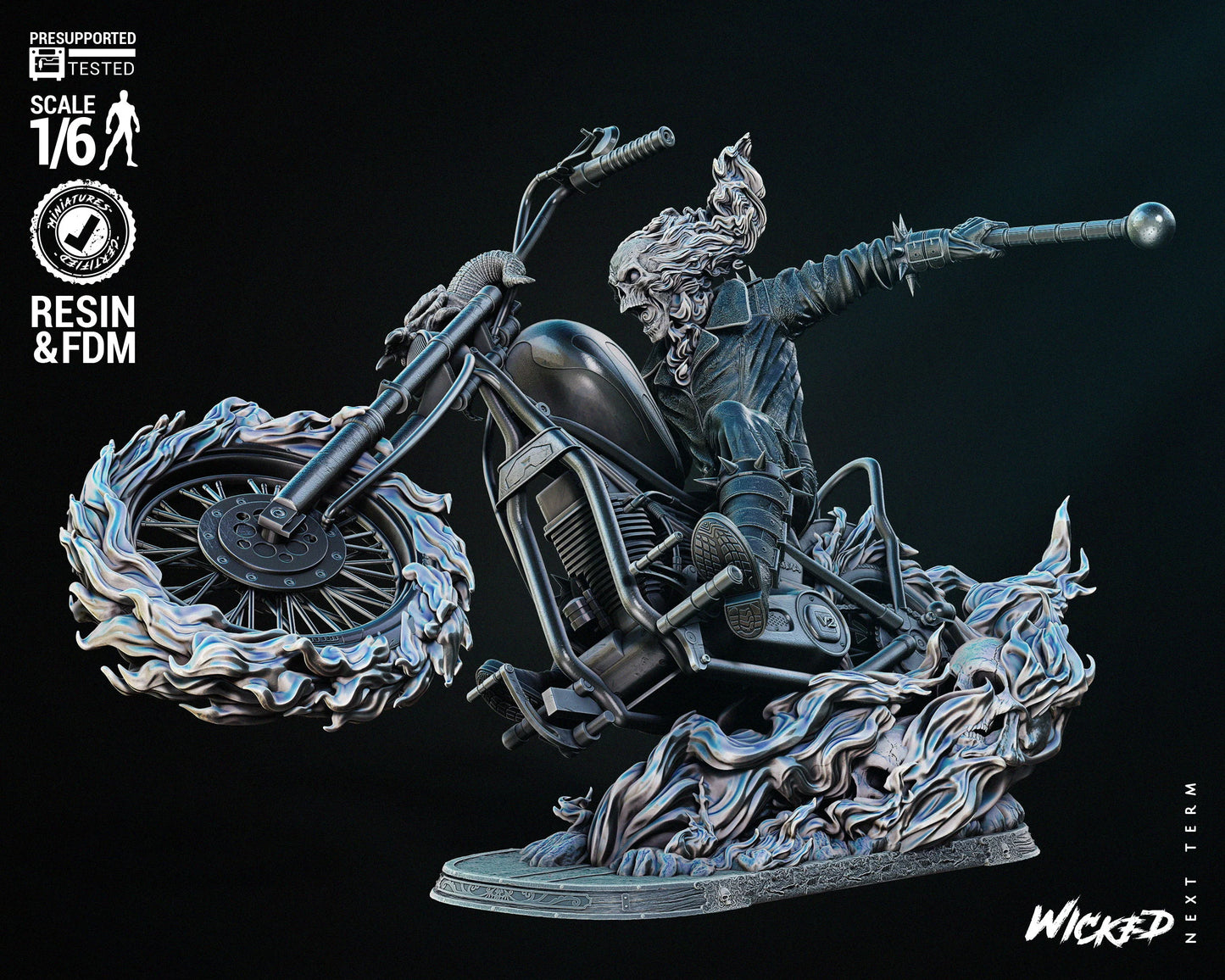 Ghost Rider Resin Fan Art (Wicked Studios)