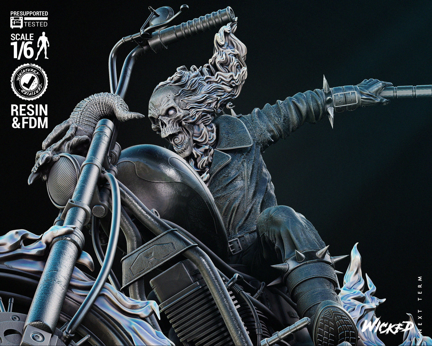 Ghost Rider Resin Fan Art (Wicked Studios)