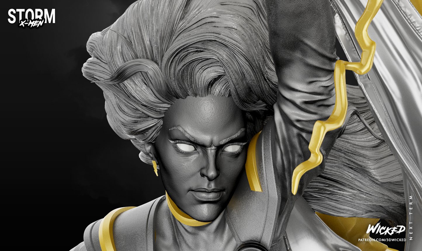 X-Men Storm V3 Collectible Resin Fan Art Pro Painted - MTO