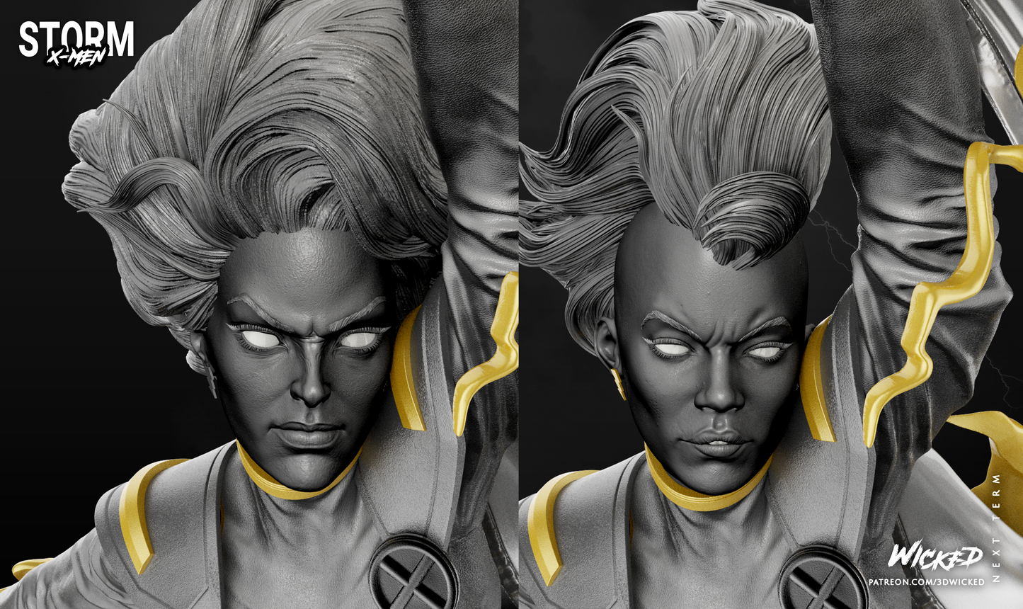 X-Men Storm V3 Collectible Resin Fan Art Pro Painted - MTO