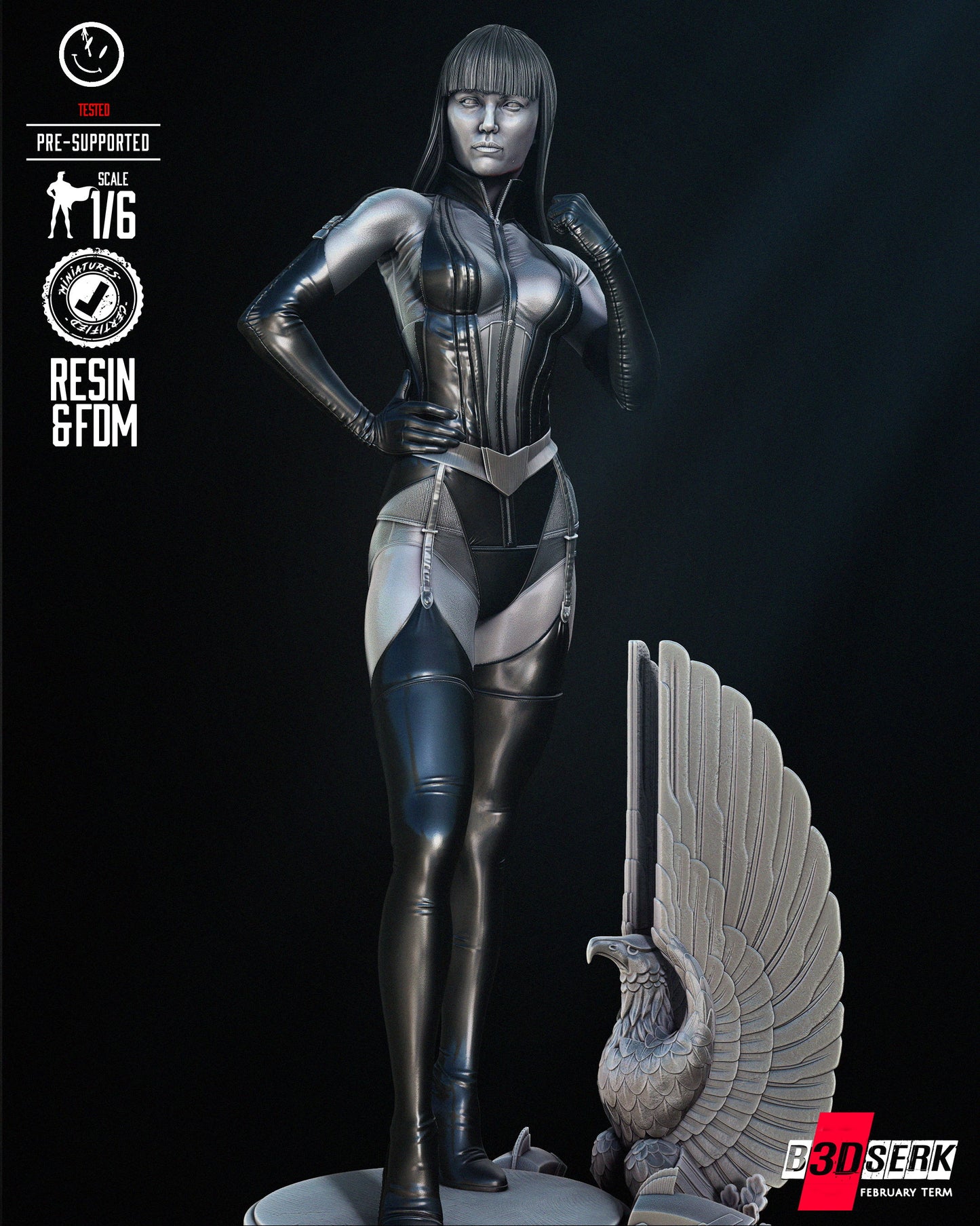 Silk Spectre Resin Sculpture Fan Art Pro Painted - MTO