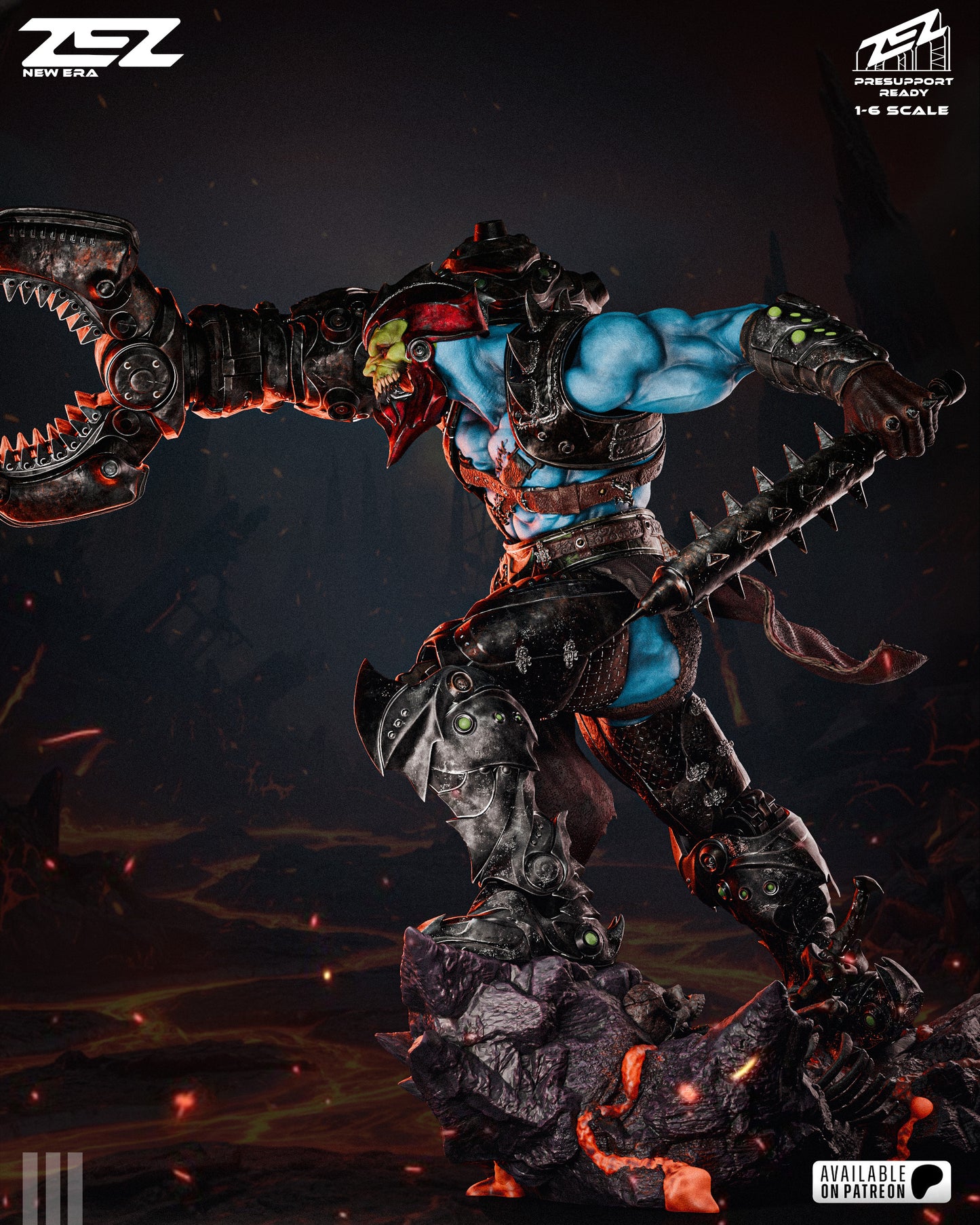 Trapjaw Resin Art (Design by ZEZ Studios)