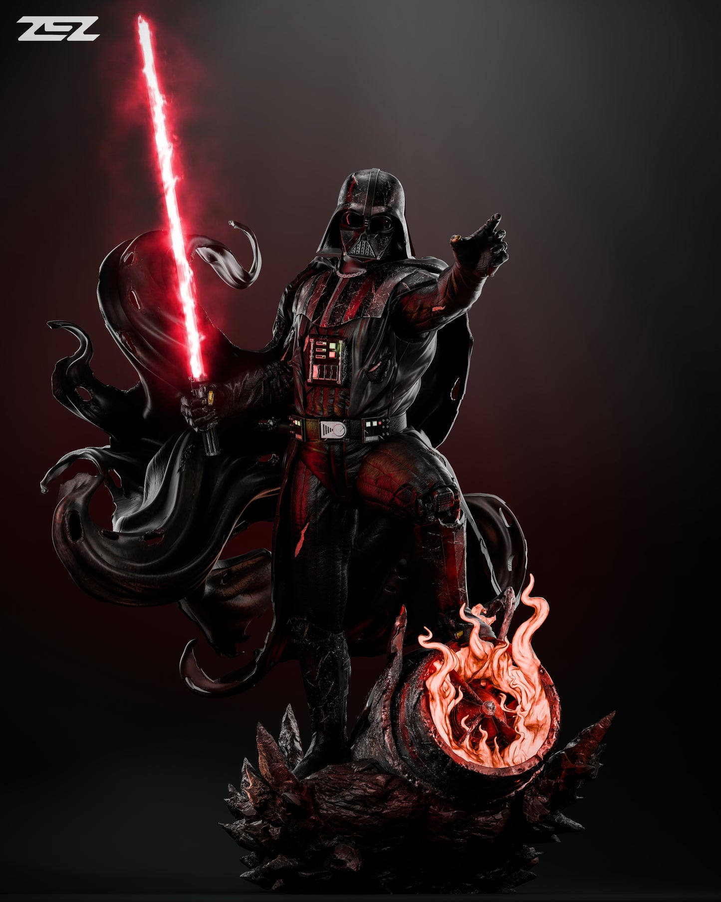 Darth Vader Resin Sculpture Fan Art Pro - MTO (ZEZ)