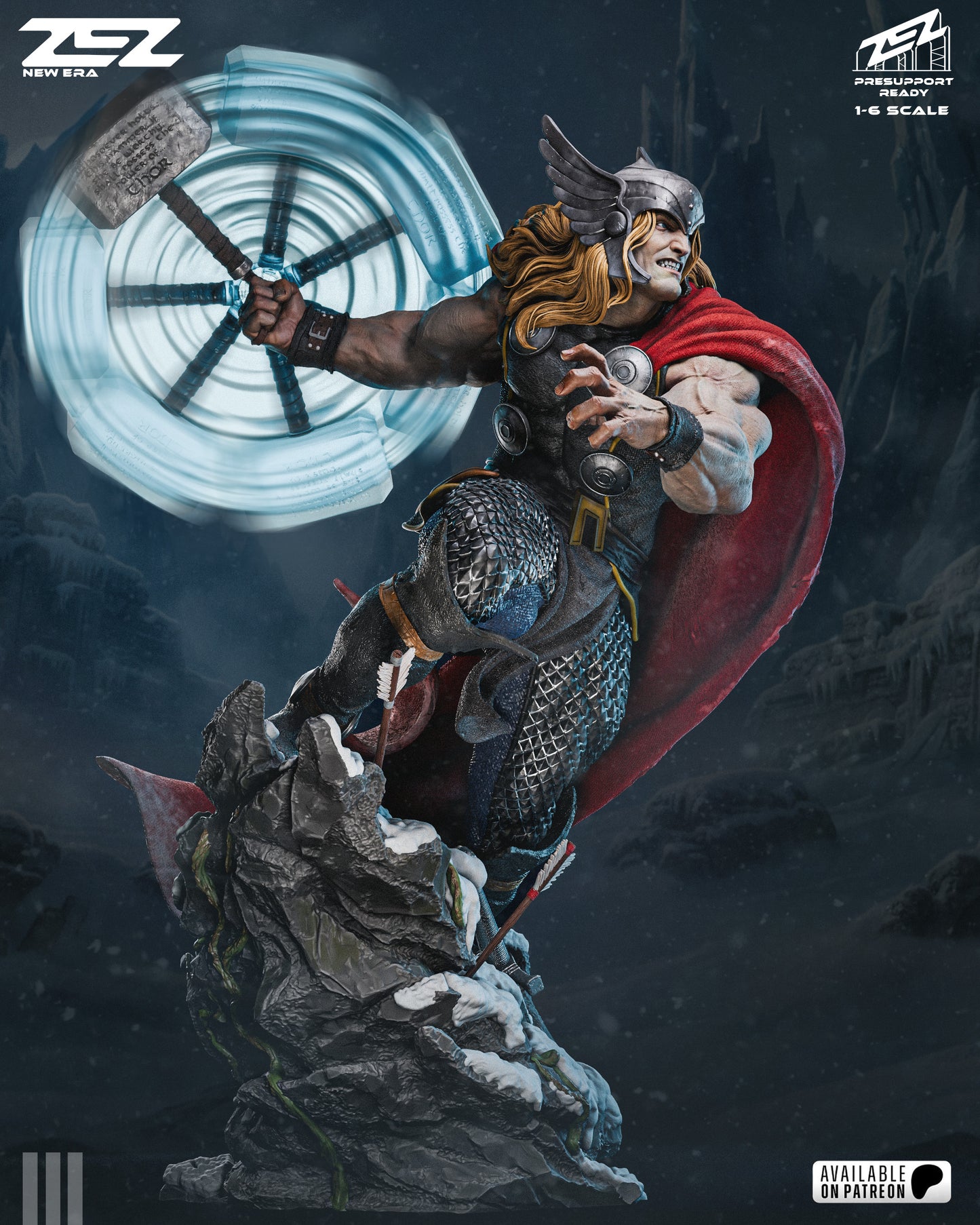 Thor Resin Art (Design by ZEZ Studios)