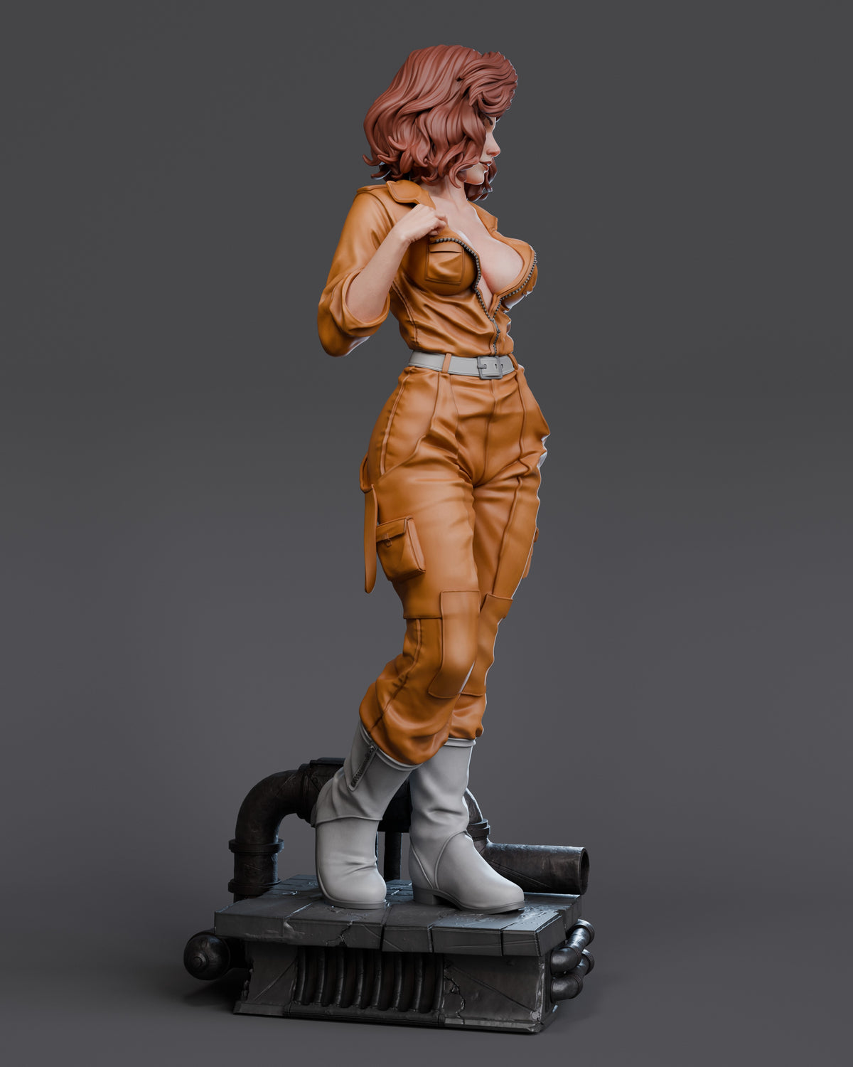 April O'Neil Resin Art (Design by Abe3D)
