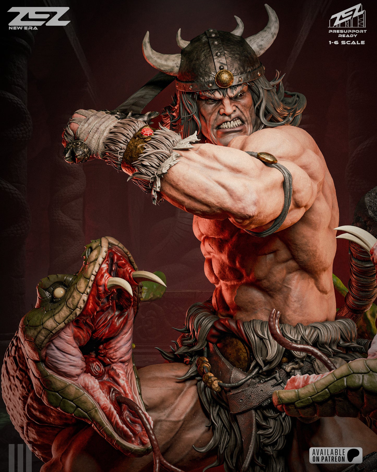 Conan the Barbarian - Resin Art MTO (Designed by ZEZ Studios)