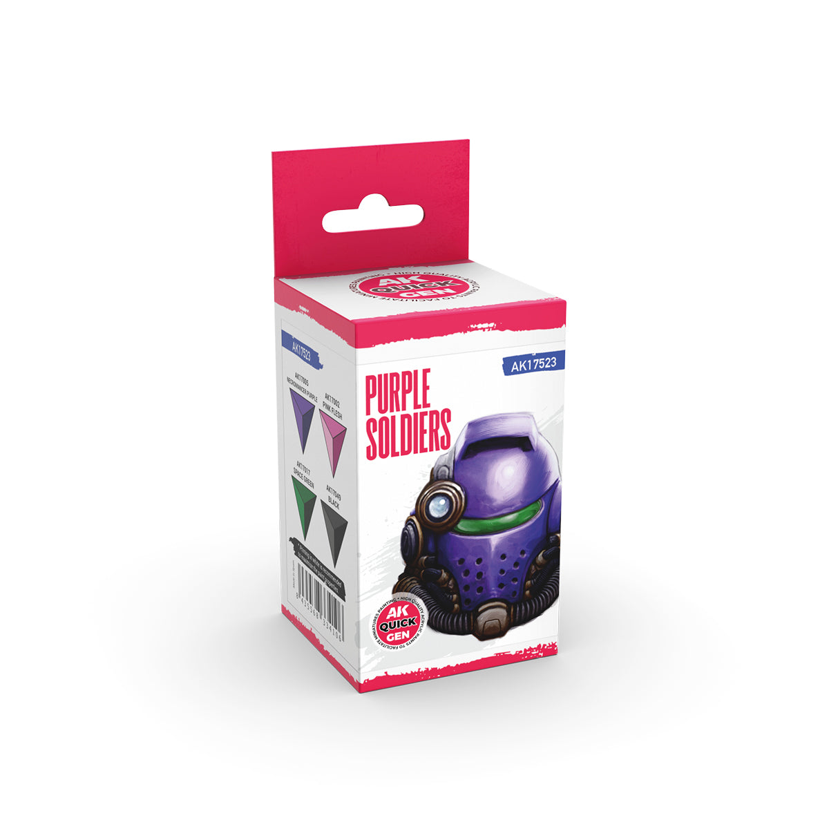 AK Quick Gen Acrylic Contrast Paint Set - Purple Soldiers