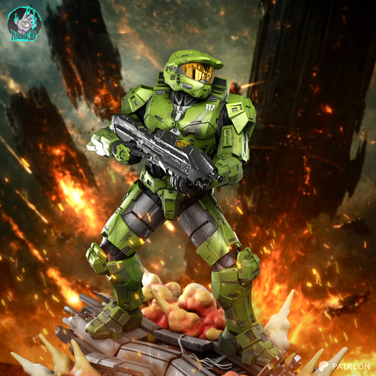 Master Chief Resin Art (Design by Zenith)