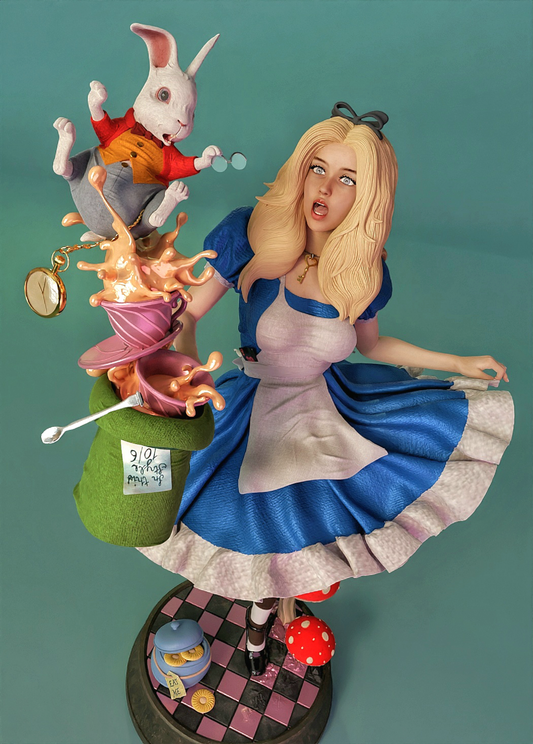 Alice in Wonderland Resin Art (Design by MCM Studios)