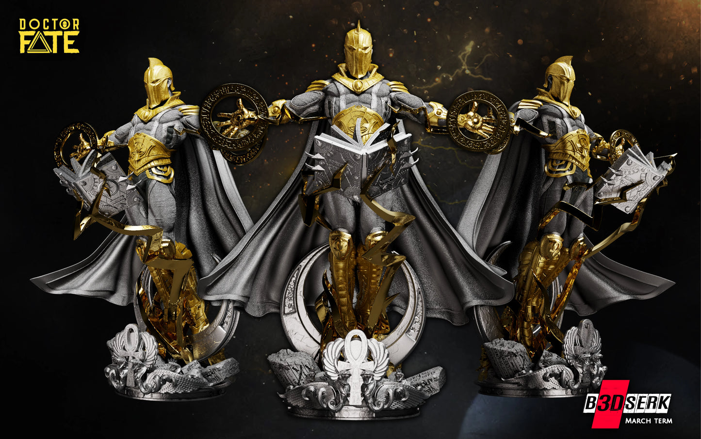 Dr. Fate Resin Sculpture Fan Art Pro Painted - MTO