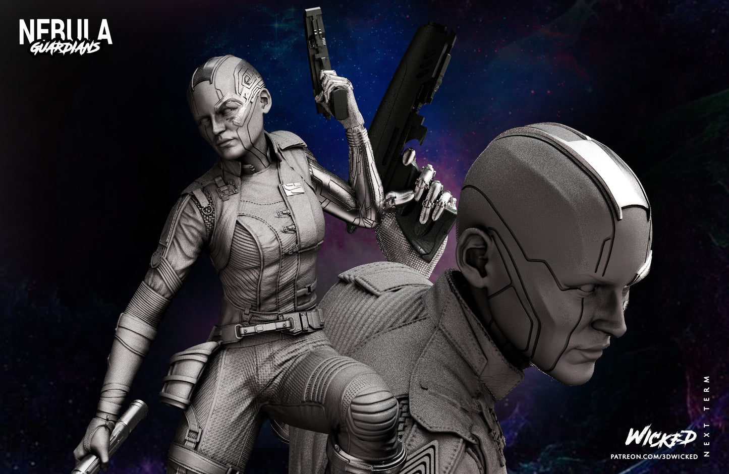 Nebula Collectible Resin Fan Art Pro Painted - MTO