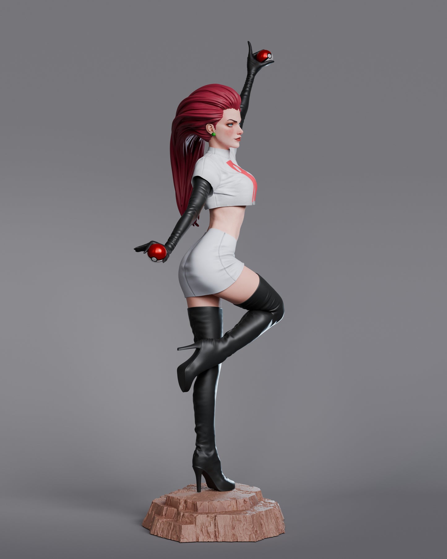 Team Rocket Jessie from Pokemon Resin Fan Art - MTO (Design by Abe3D)