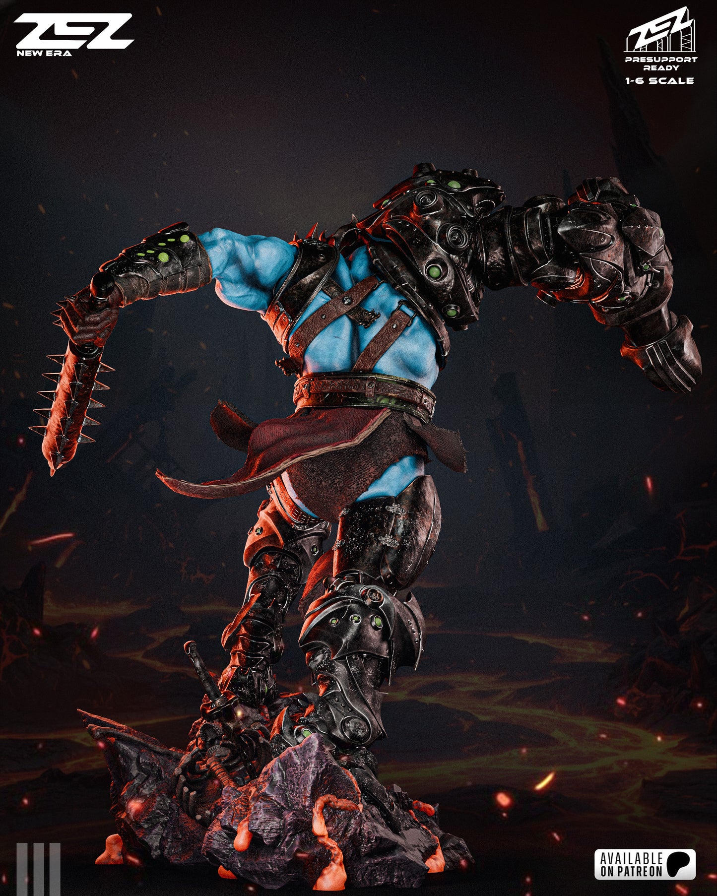 Trapjaw Resin Art (Design by ZEZ Studios)