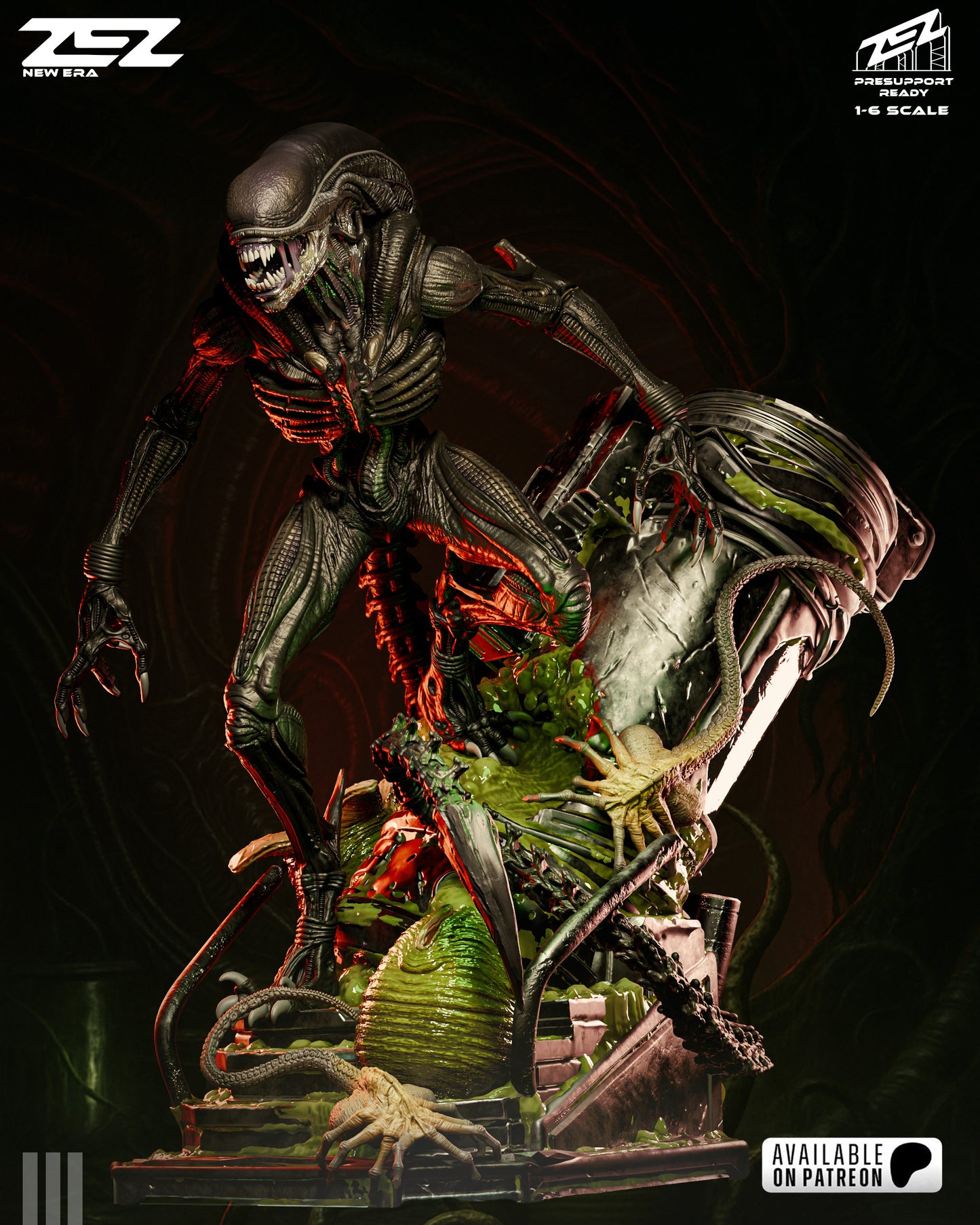 Deadly Alien Resin Fan Art - MTO (ZEZ)