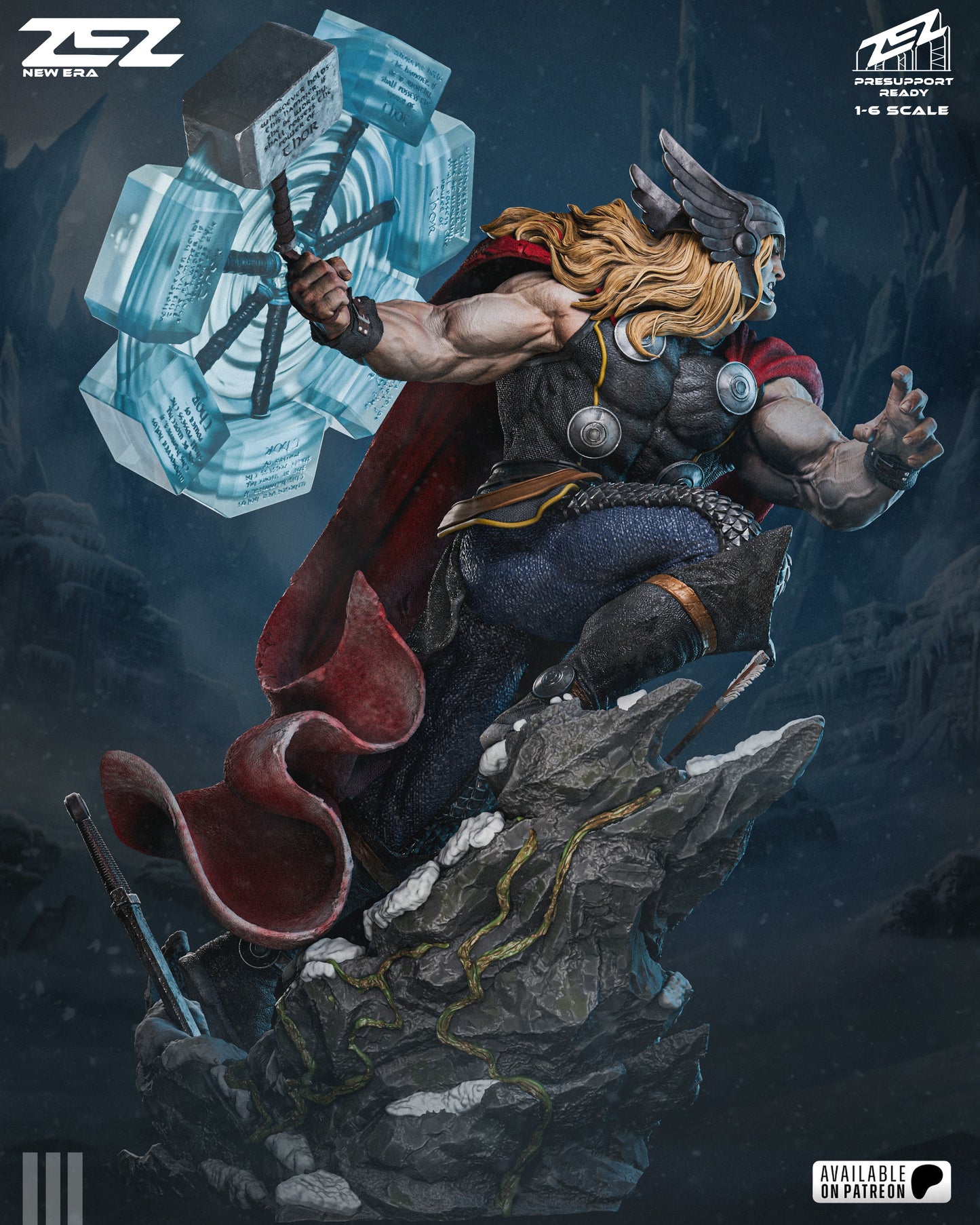 Thor Resin Art (Design by ZEZ Studios)
