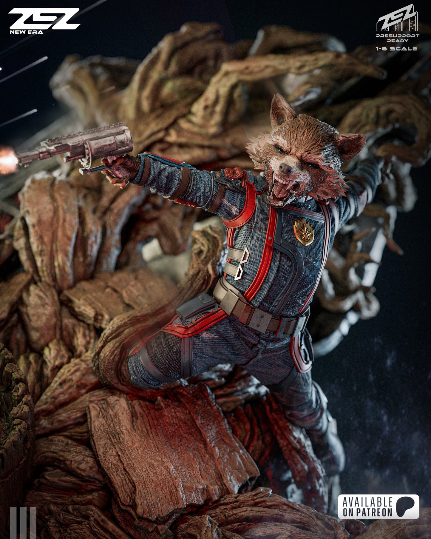 Rocket and Groot - MTO (Designed by ZEZ Studios)