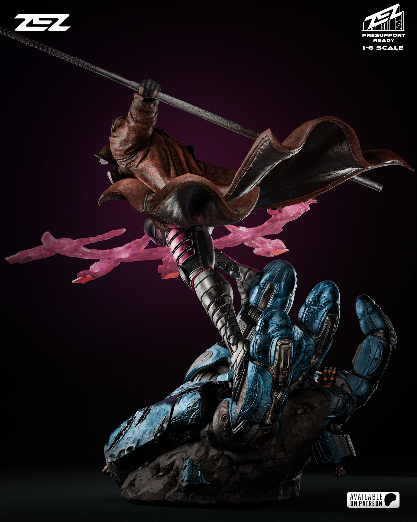 Gambit Resin Sculpture Fan Art - MTO (ZEZ)