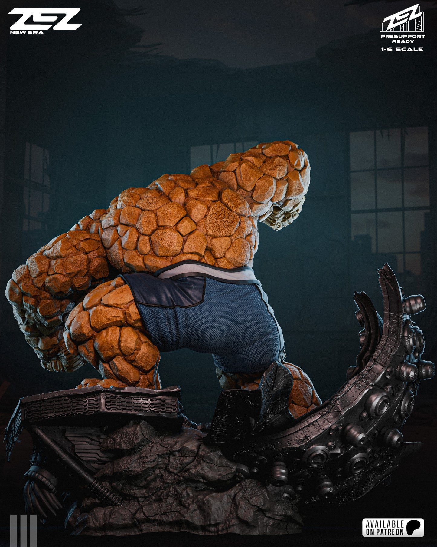 The Thing Resin Art (Design by ZEZ Studios)