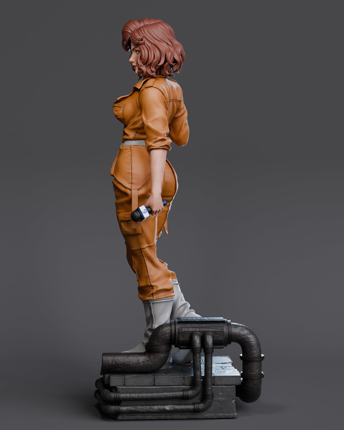 April O'Neil Resin Art (Design by Abe3D)