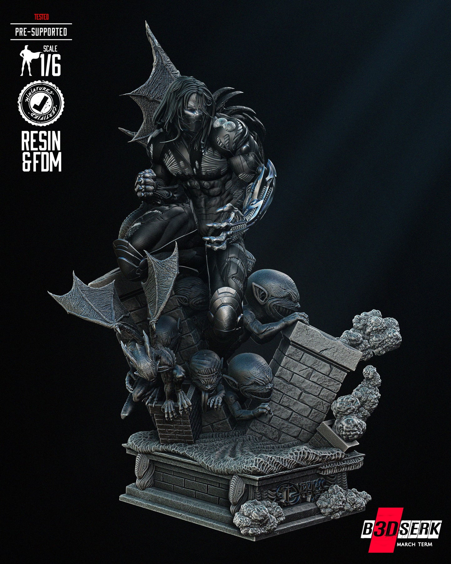 Darkness Resin Sculpture Fan Art Pro Painted - MTO